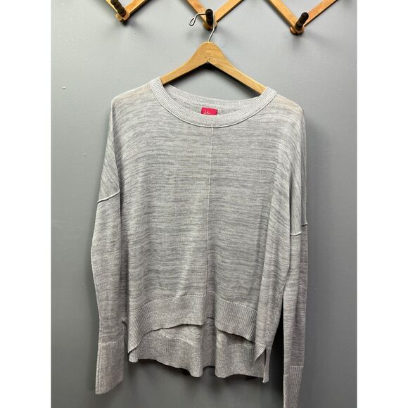 John & Jenn Sweater Womens Small gray oversize lightweight pullover Neutral - Picture 1 of 4